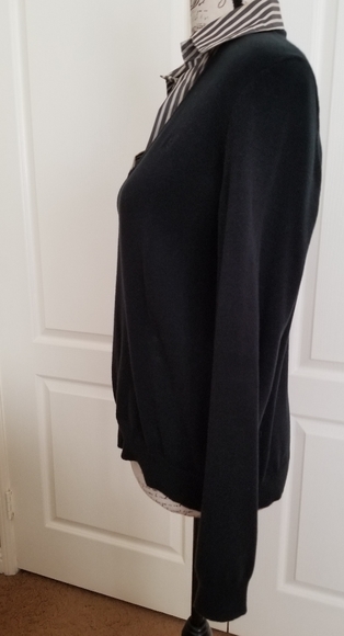 2 For $25 Chaps Women's Black Sweater - Picture 5 of 8